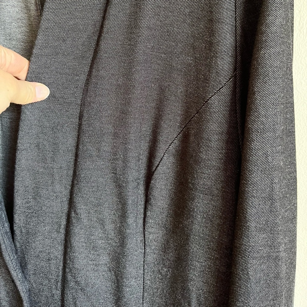 J. Jill Grey Wearever Collection Button Front Long Line Jacket Office We… - Picture 7 of 11